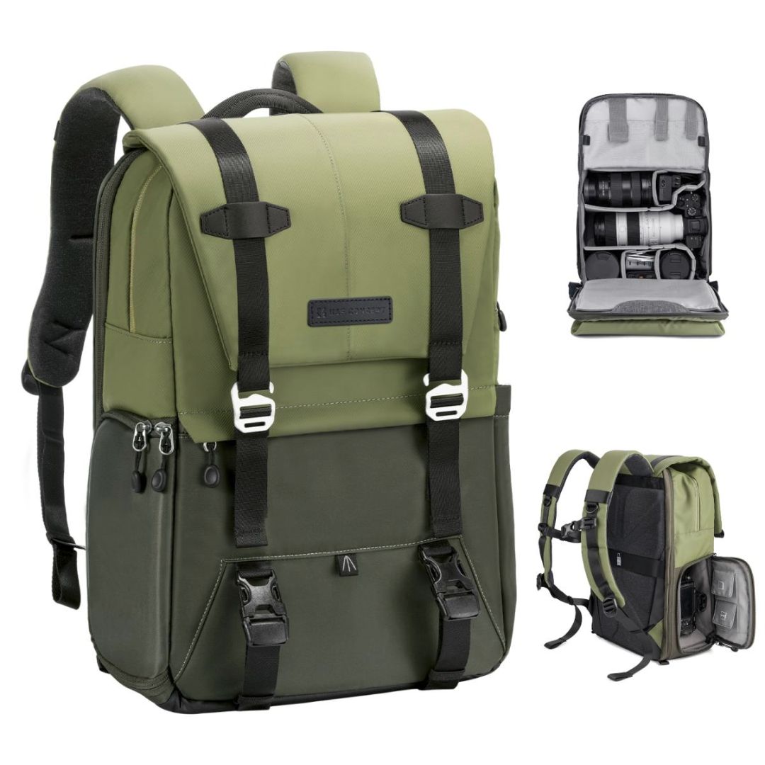 K&F Concept Camera Backpack 20L Waterproof Urban Wander 01 (Zelena) KF13.087AV2 - 1